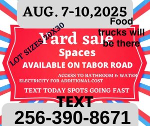 Yard sale spaces